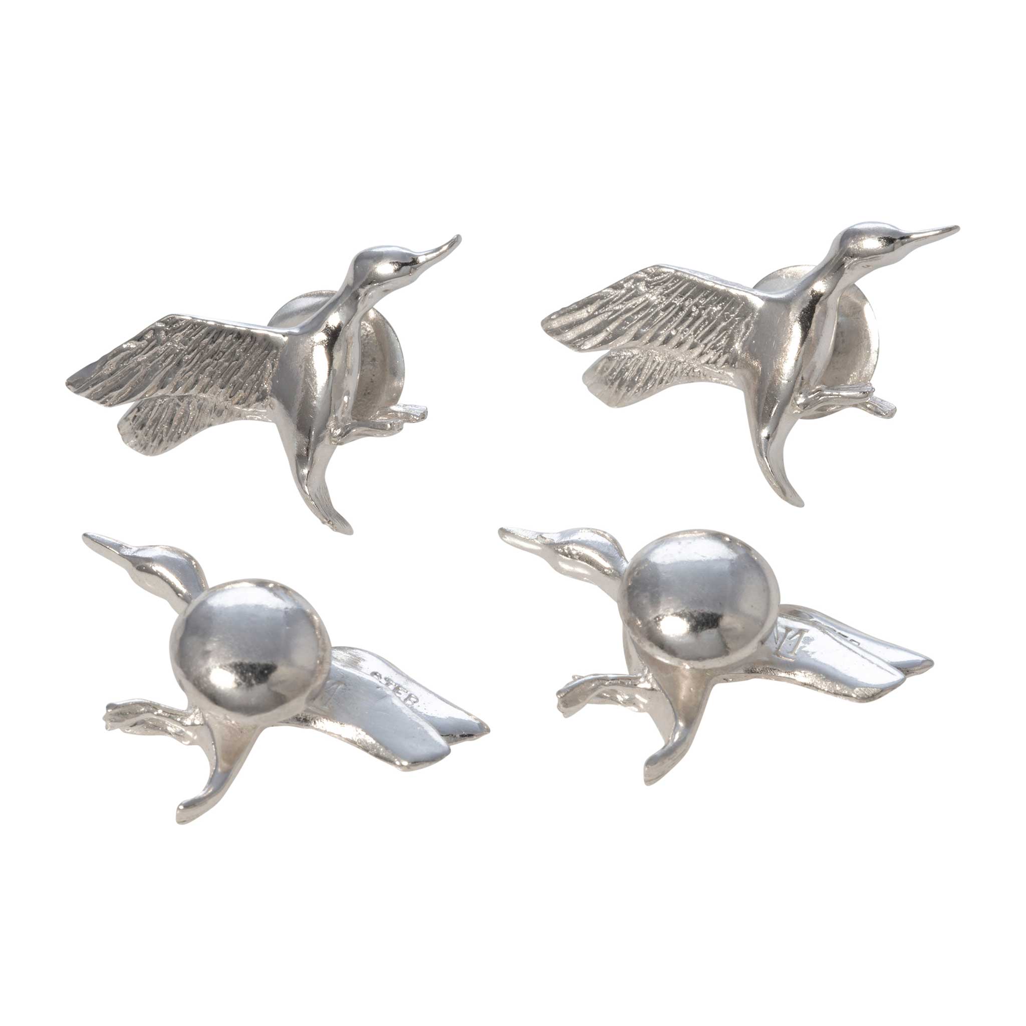Sterling Silver Duck Dress Studs Earrings for Women - Elegant Animal Jewelry for Parties, Weddings & Daily Wear