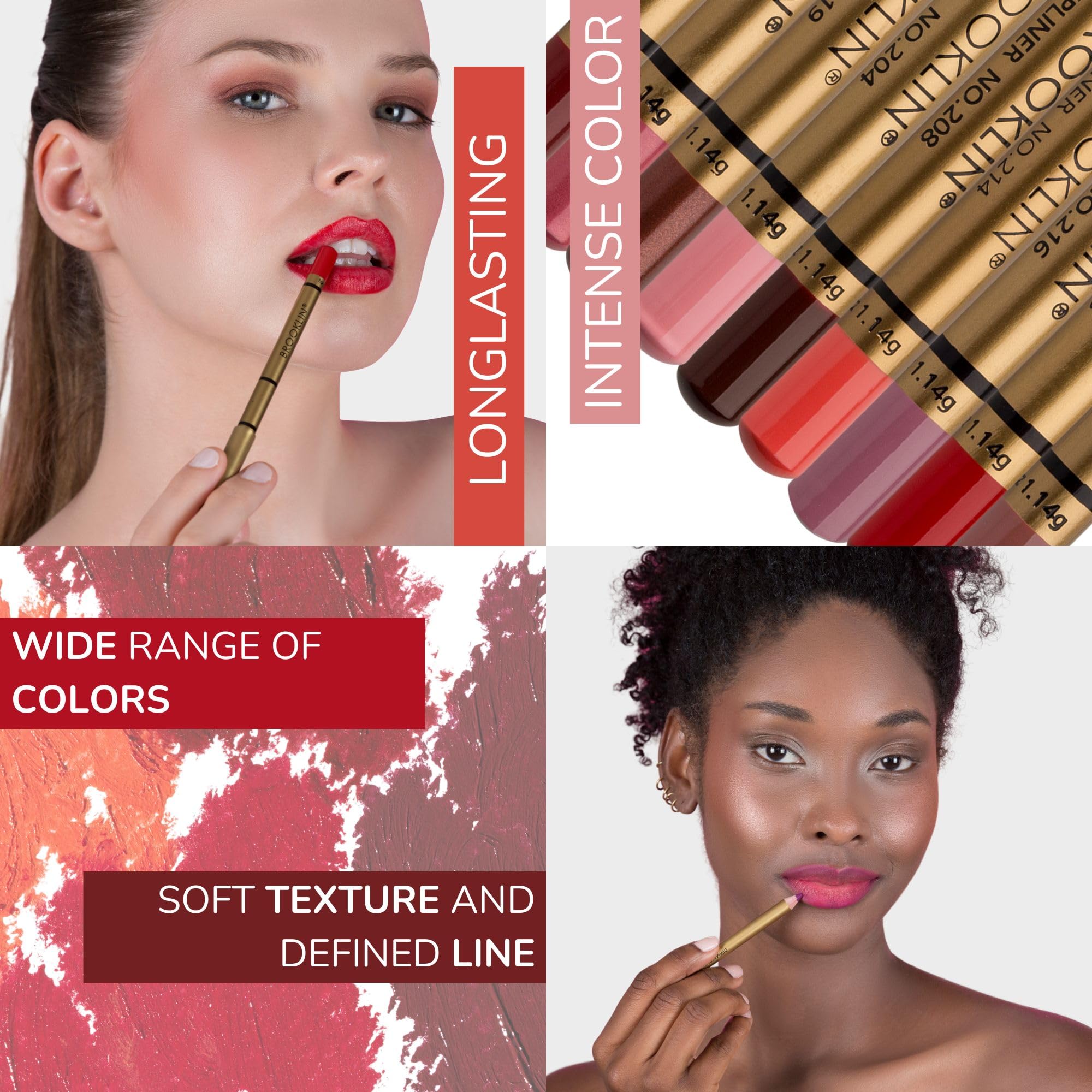 ImImpala Brooklin Matte Waterproof Lip Liner - Long-Lasting Lip Pencil in 231 Aubergine | Smudge-Proof, Smooth Formula for All-Day Wear | Perfect for Parties, Weddings & Everyday Makeup Looks