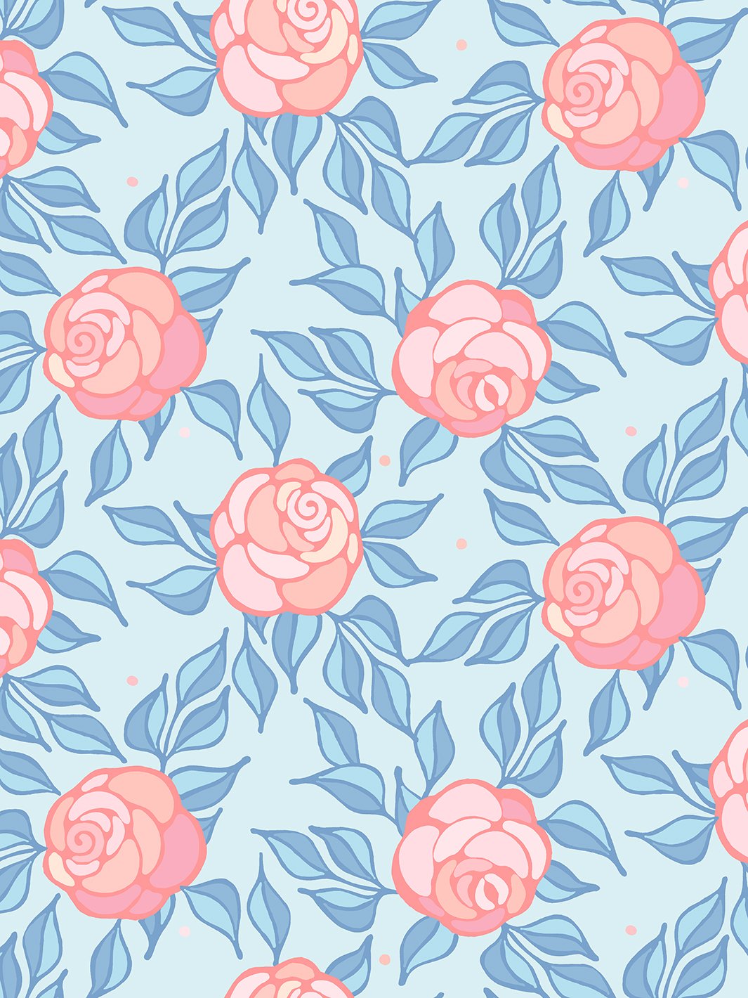 Barbie™ 'Groovy Floral' Baby Blue Wallpaper - Vintage Inspired Peel and Stick Wallpaper for Nursery, Bedroom & Home Decor