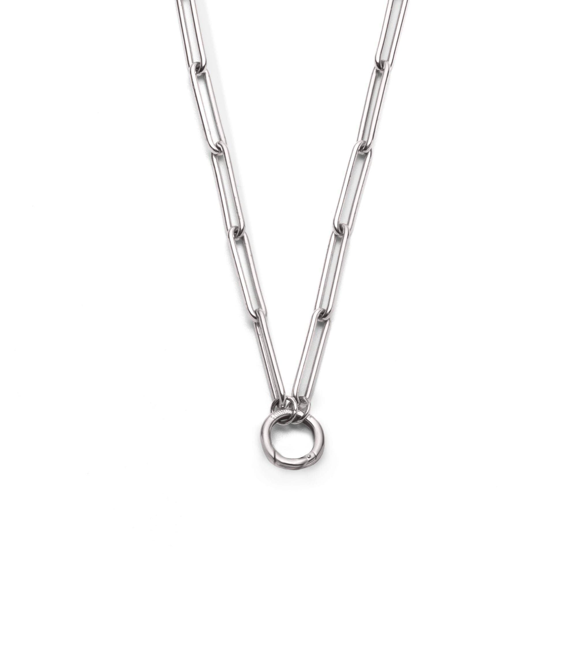 Extended Open Clip Chain - Durable Stainless Steel Jewelry Chain for Necklaces, Bracelets & DIY Crafts - Perfect for Jewelry Making, Fashion Accessories & Gifts