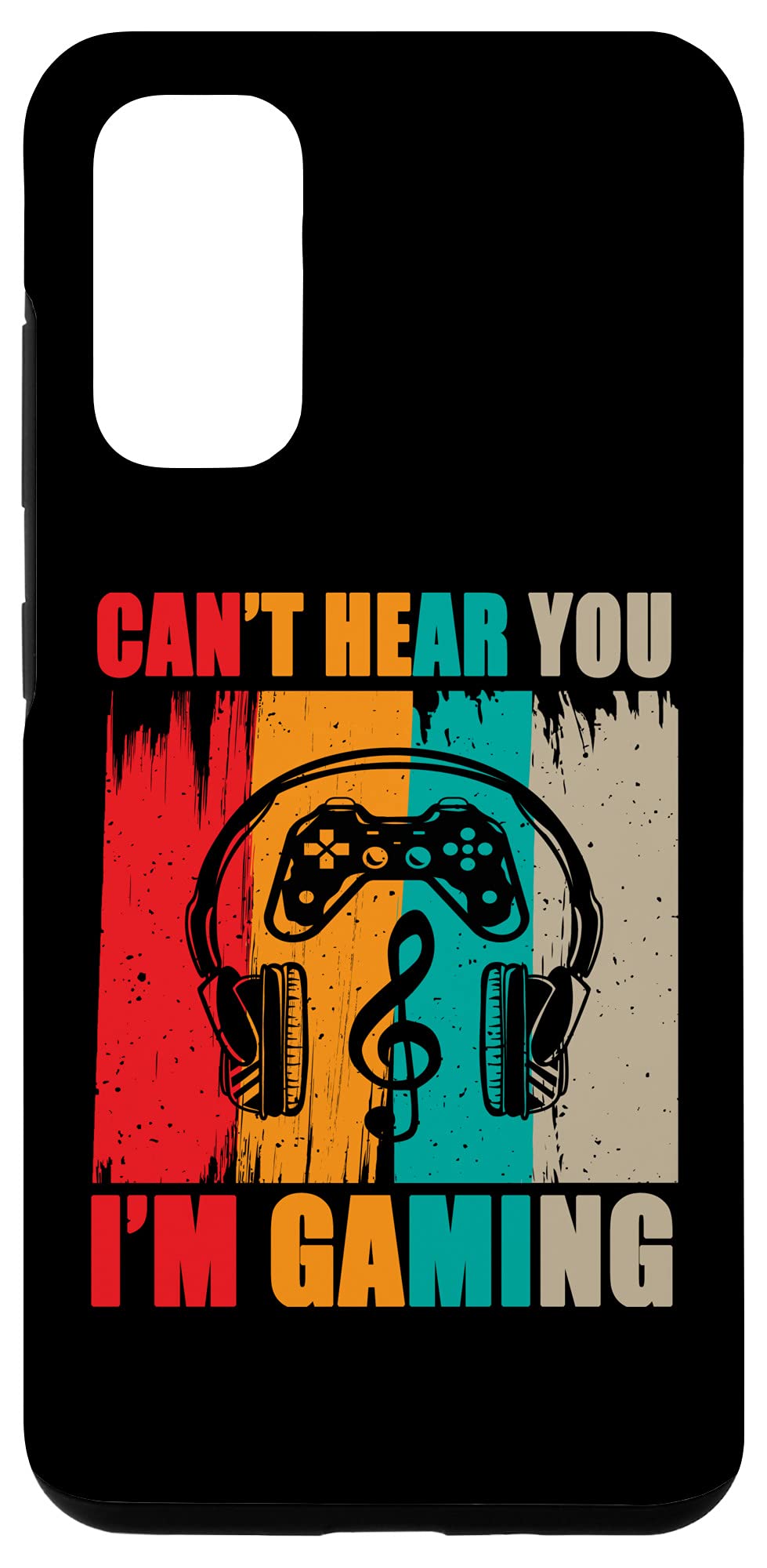 Galaxy S20 Funny Gaming Headset Case - Retro 'Can't Hear You I'm Gaming' Design - Perfect Gift for Gamers & Phone Protection for Intense Gaming Sessions