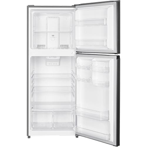 AVIVA 23.5 Inch Top Freezer Refrigerator - 11.6 Cu. Ft Energy Efficient Compact Fridge for Apartments, Dorms, Offices & Small Spaces - Stainless Steel Finish ART M116SB