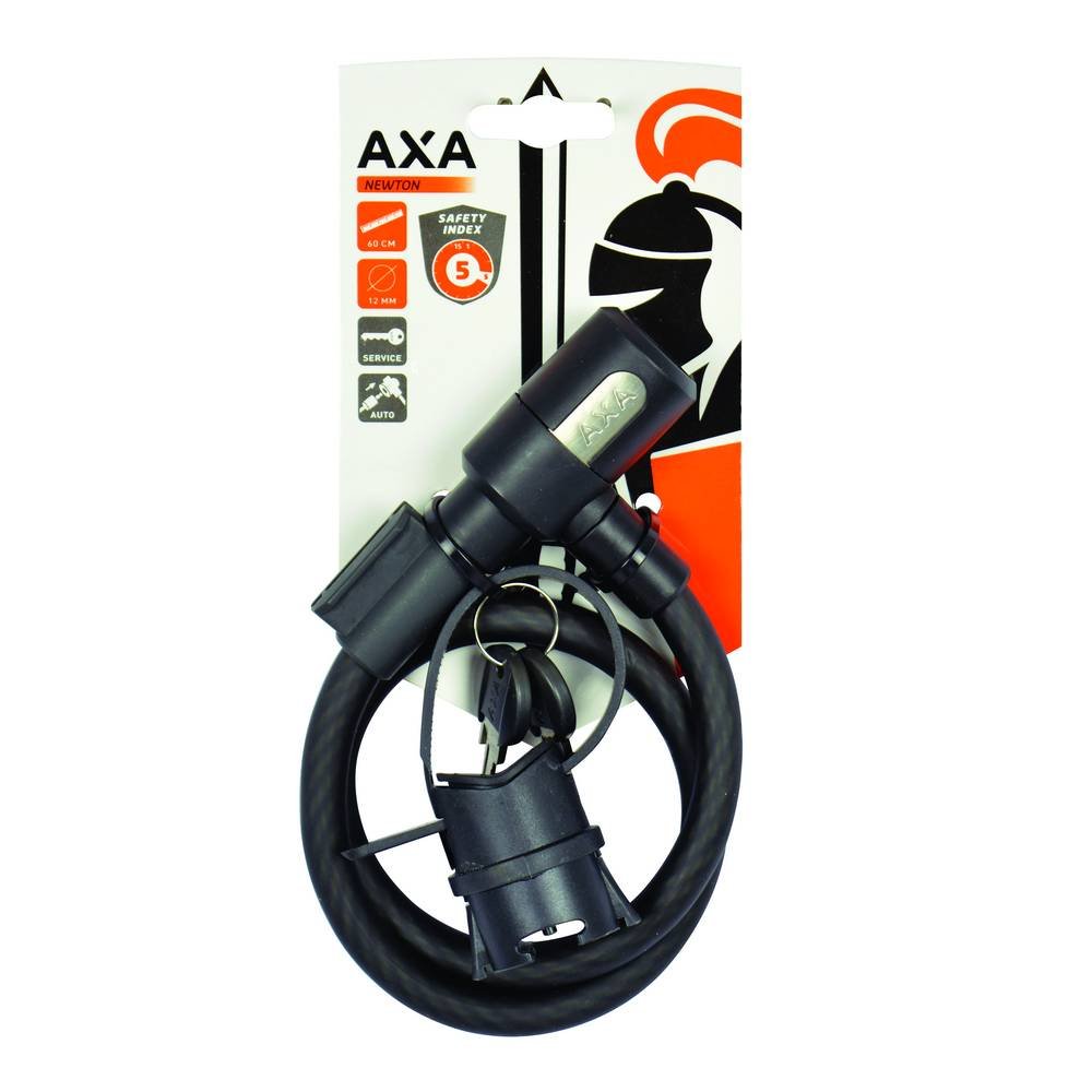 AXA Unisex Newton 150/10 Bike Cable Lock - Heavy Duty Bicycle Security for Urban Commuting & Outdoor Cycling - Perfect for City Rides, Campus Safety, and Parking Protection