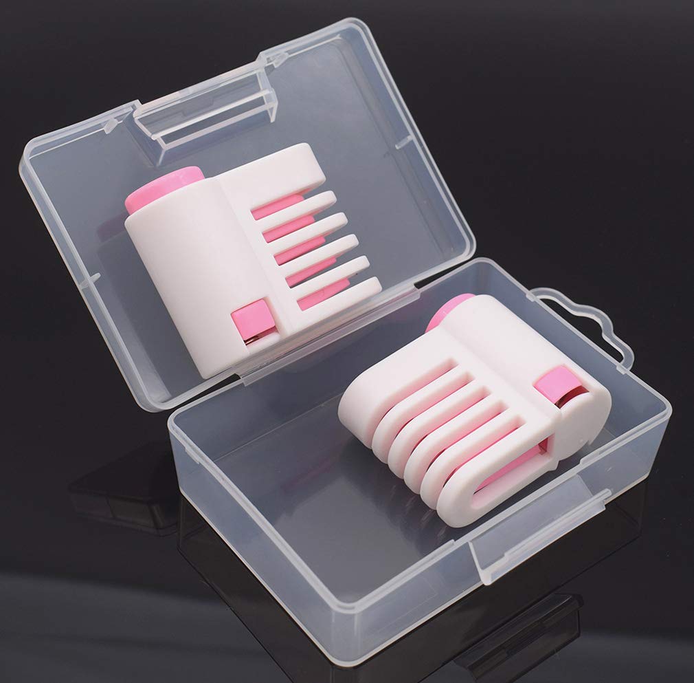 2PCS Pink Cake Leveler Slicer Tool - 5 Layer Cake Divider, Bread & Toast Cutter for Perfect Even Slices - Essential Baking Supplies for Home Bakers & Cake Decorating (Kitchen Baking Accessories)