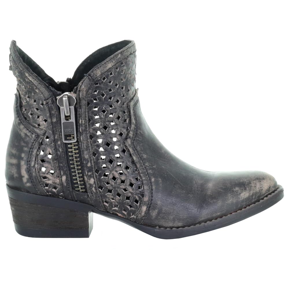 Circle G Women's Cut-Out Booties - Round Toe Ankle Boots for Casual Outfits & Night Out | Comfortable & Stylish Western Fashion Footwear