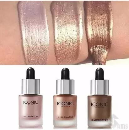 Plethora Iconic Illuminator Highlighter - 3 Pack Face Makeup for Glowing Skin | Natural Glow for Cheekbones, Nose & Cupid's Bow | Perfect for Daytime & Nighttime Makeup Looks