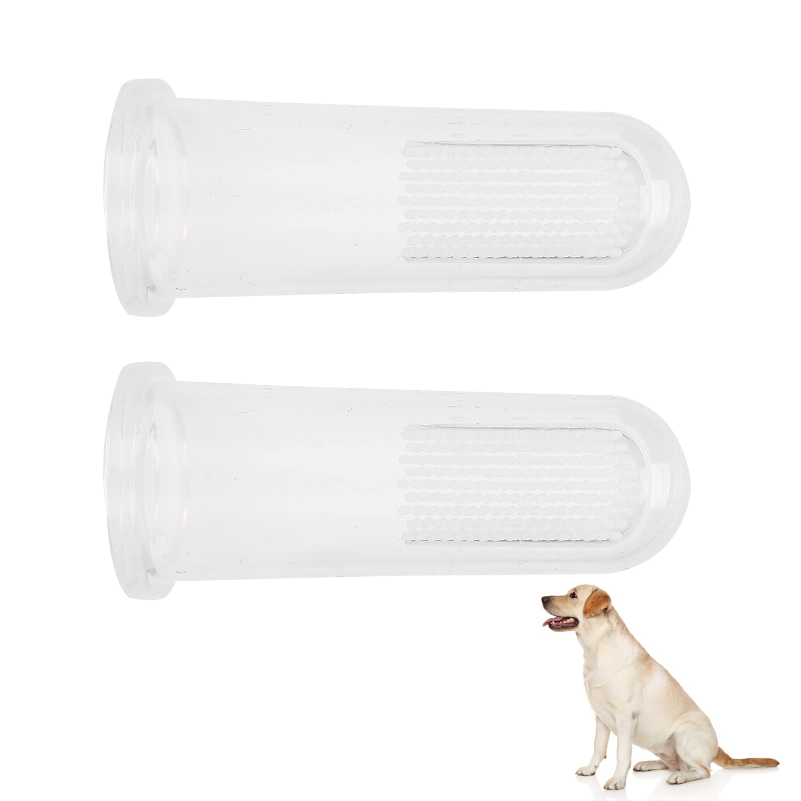 01 Pet Finger Toothbrush - Soft Silicone Fingertip Toothbrush for Dogs & Cats | Plaque Remover & Teeth Cleaning | Perfect for Daily Oral Care at Home