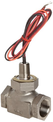 Gems Sensors FS-200 Series 316 Stainless Steel Inline Flow Switch - Shuttle Type, 2 GPM Flow Setting, 1