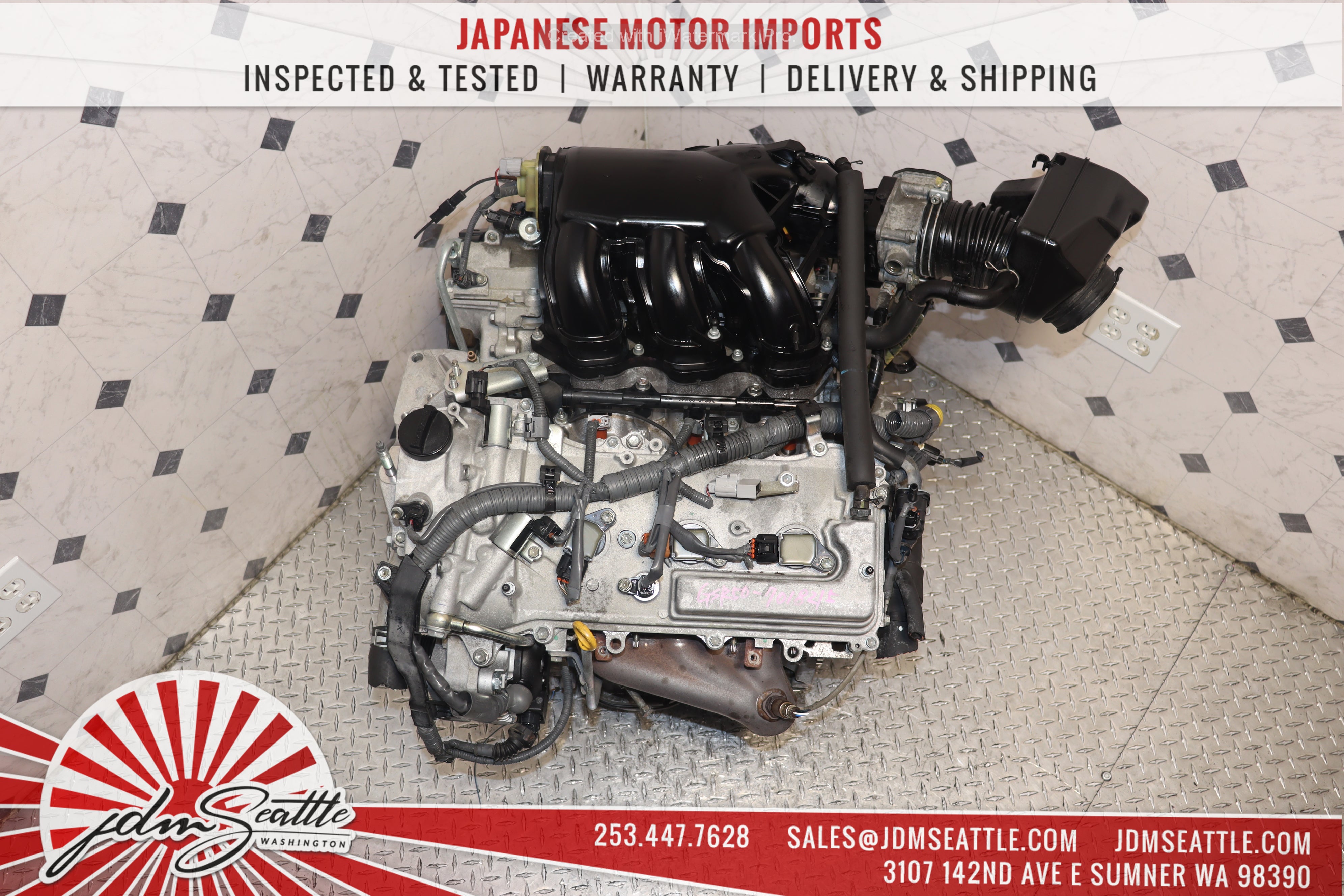 JDM 2GR-FE 3.5L V6 Engine for 2007-2016 Toyota Highlander Camry Avalon Sienna RAV4 Venza & Lexus RX350 ES350 - FWD/AWD Replacement Motor - Perfect for Engine Swap & Performance Upgrades