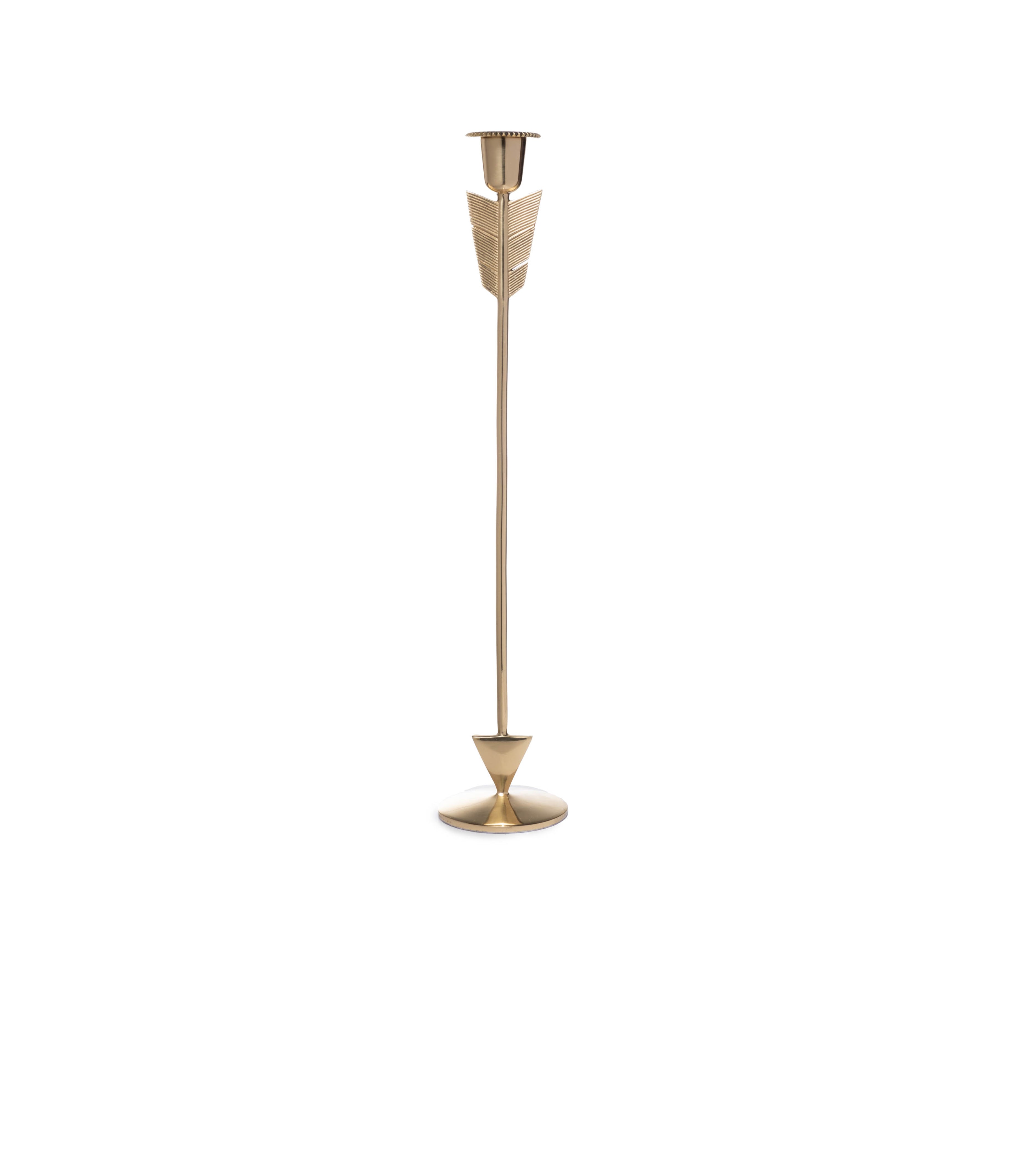 Arrow Candle Holder - Elegant Metal Candle Stand for Home Decor, Wedding Centerpieces & Romantic Dinner Table Setting