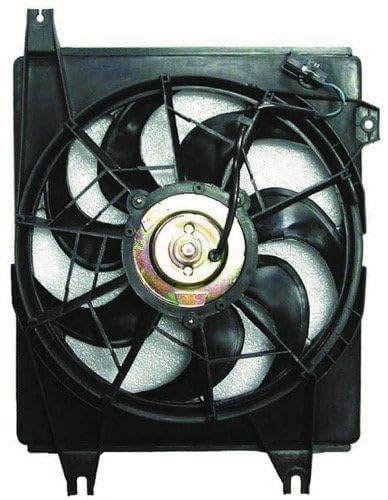 GO-PARTS - Replacement Condenser Fan Assembly for 1996-2001 Hyundai Elantra - Electric Cooling Fan (Part #9773029060) - Perfect for AC System Repair & Engine Cooling Maintenance