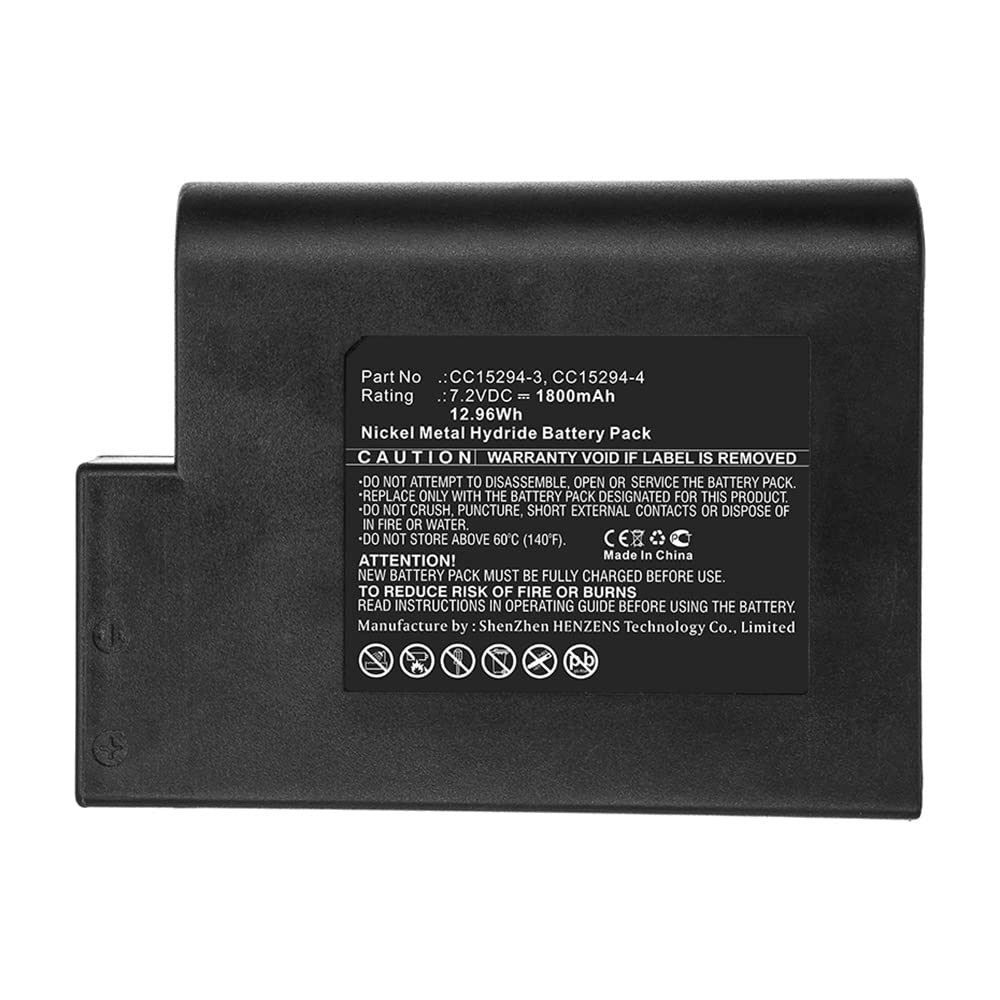 Synergy Digital Printer Battery for Zebra CC15294-3 - 7.2V 1800mAh Ni-MH Replacement Battery | Compatible with Zebra Printers | Perfect for Warehouse Labeling, Shipping & Retail Barcode Printing