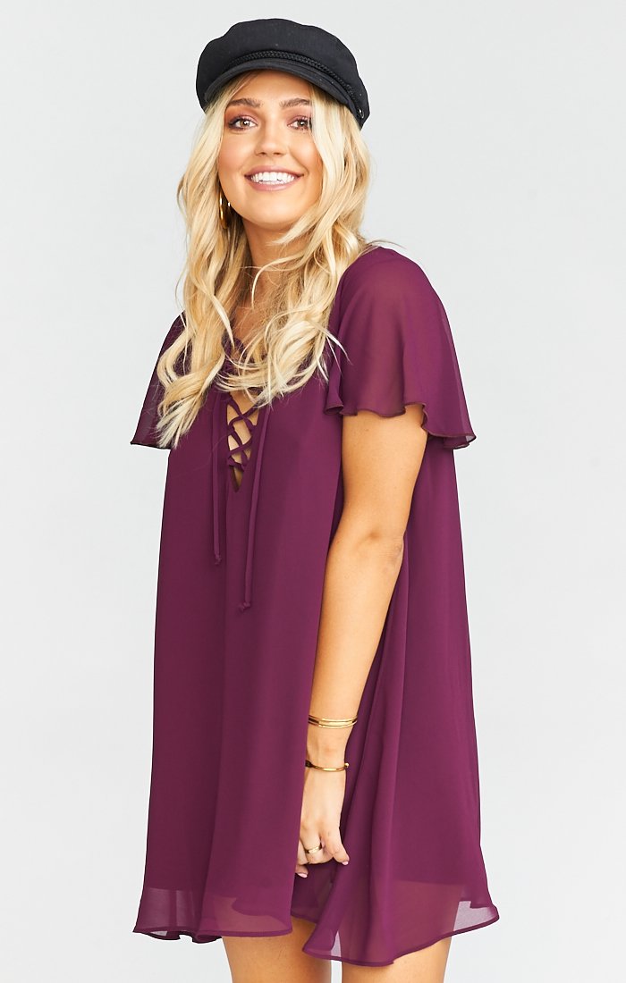 Dark Plum Chiffon