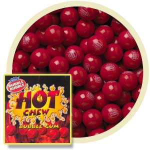 Dubble Bubble Hot Chew Gumballs - 850 Count Bulk Pack | Spicy Cinnamon Flavored Bubble Gum for Parties, Vending Machines & Kids Treats