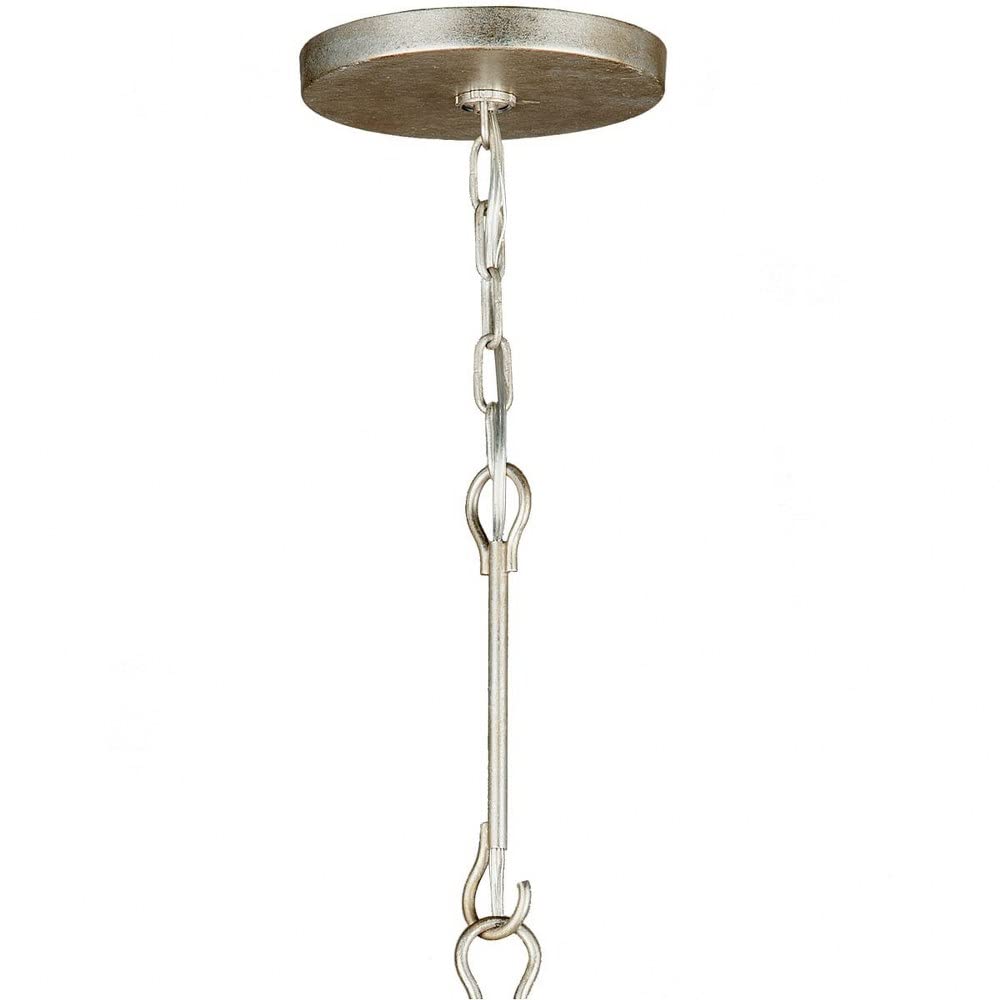 Crystorama Solaris 4-Light Mini Chandelier in Golden Shadow & Silver - Crystal Ceiling Light Fixture for Dining Room, Bedroom, or Entryway