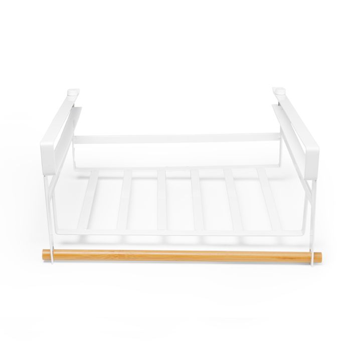 Under Shelf Basket Organizer - Space Saving Storage for Kitchen, Bathroom, or Office - Perfect for Spices, Toiletries, or Office Supplies