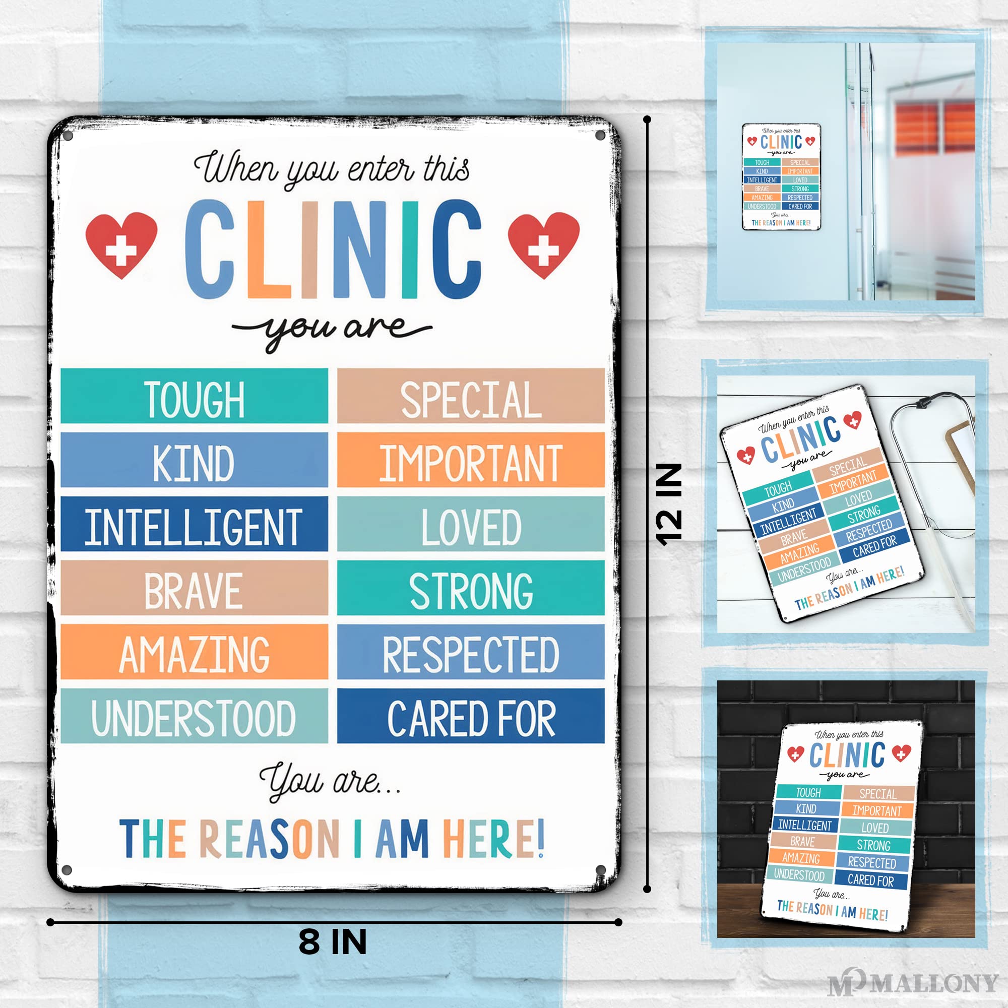 Motivational Health Posters for Clinic & Office Decor - Inspirational Wall Art for Doctor's Office, Classroom & Home - Perfect for Health Class, Waiting Room & Workspace