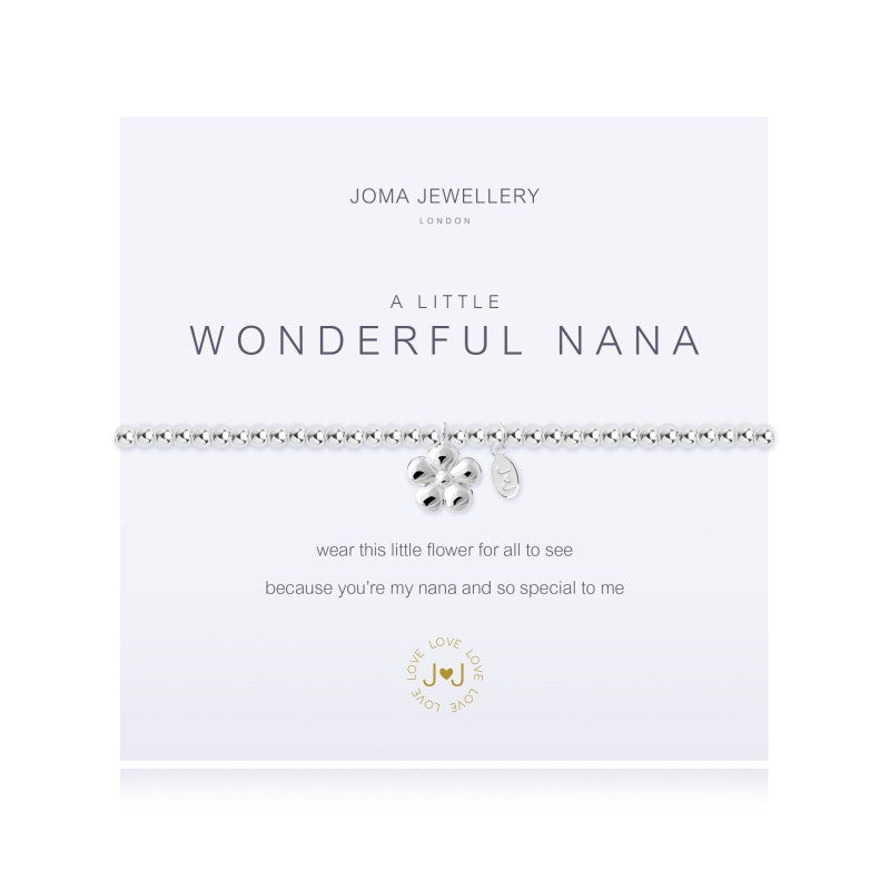 Joma Jewelry Bracelet for Women - A Little Wonderful Nana Charm Bracelet | Elegant Gift for Mom, Wife, Girlfriend | Perfect for Birthday, Anniversary, Valentine's Day