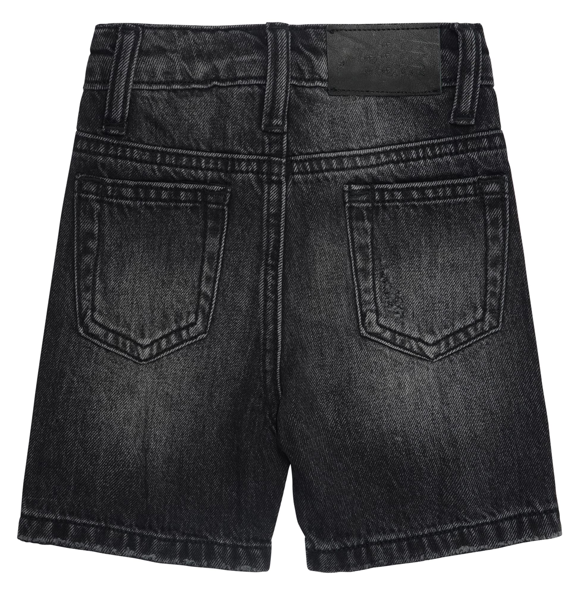 KIDSCOOL SPACE Boys' Summer Denim Shorts with Ripped Holes & Soft Elastic Waistband - Comfortable Half Jean Pants for Outdoor Play, Beach Vacations & Casual Wear