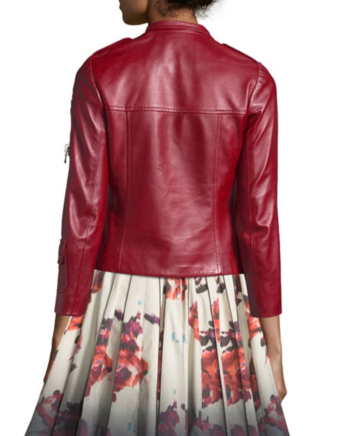 Genuine Lambskin Leather Motorcycle Jacket for Men & Women - Stylish Red Biker Jacket with Premium Quality - Perfect for Riding, Casual Wear & Outdoor Adventures