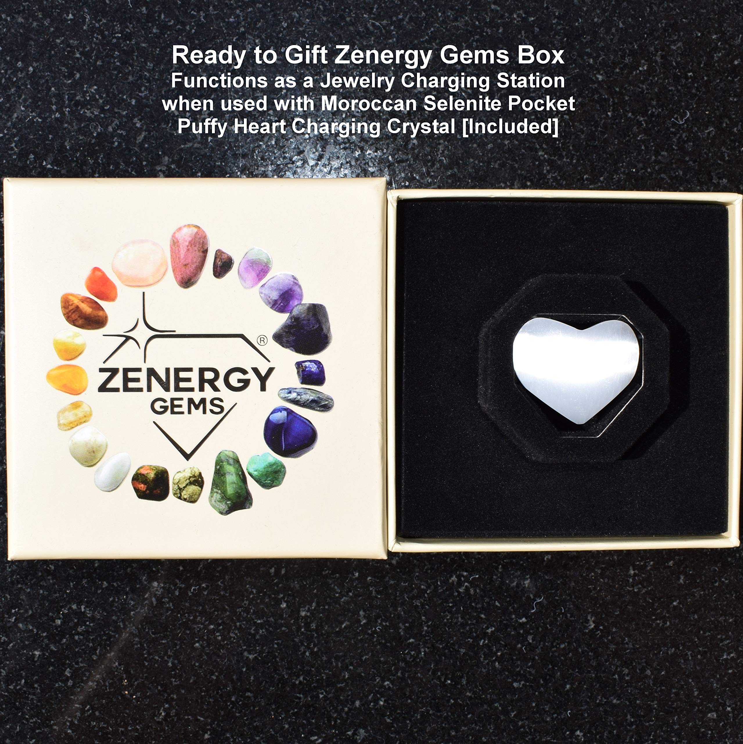Zenergy Gems Charged Natural Prehnite 8mm Healing Bracelet with Selenite Charging Heart | Energy Cleansing & Chakra Balancing | Perfect for Meditation, Yoga & Spiritual Healing