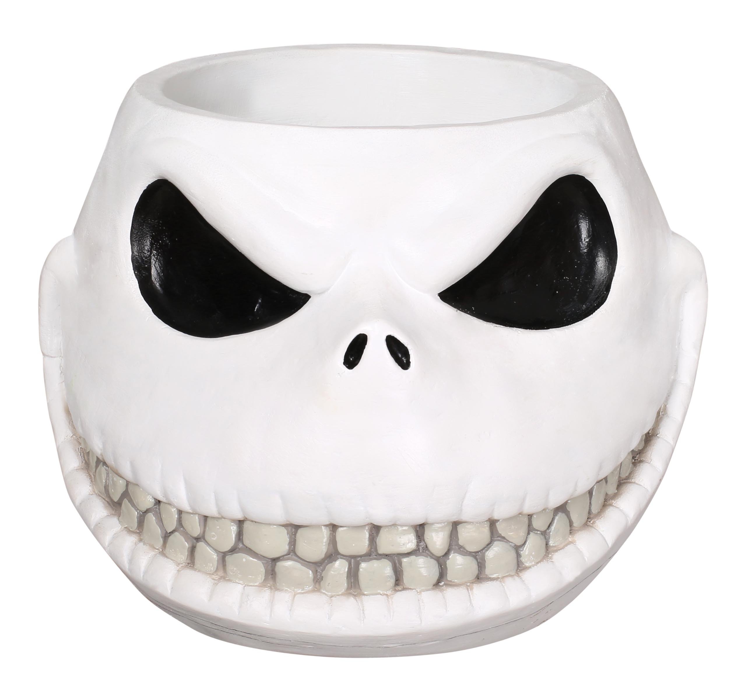 Disney The Nightmare Before Christmas Jack Skellington Plastic Candy Bowl - Halloween Party Decor, Trick or Treat Container, Spooky Home Decor for Disney Fans