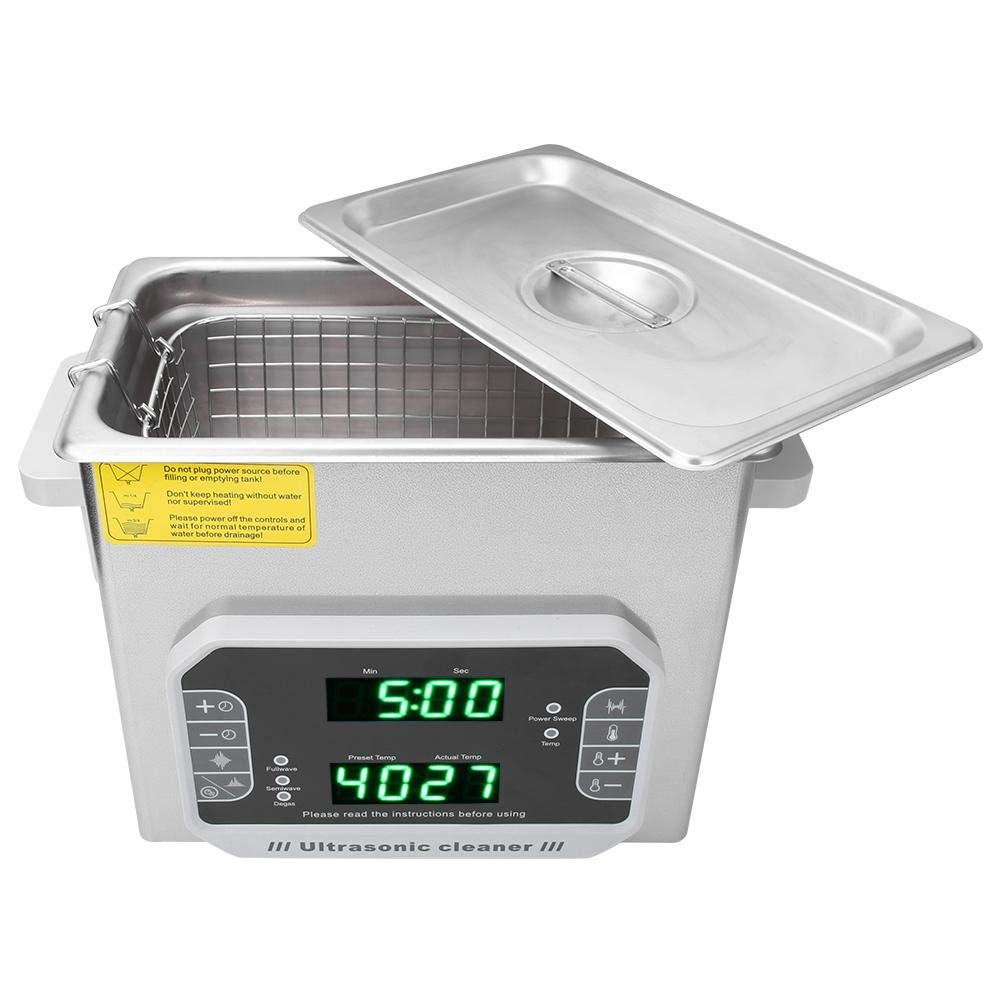 3.2L Ultrasonic Cleaner for Jewelry, Glasses & More - Stainless Steel Tank with Touch Control - US Plug (100-127V) - Perfect for Home, Jewelry Stores & Dental Offices