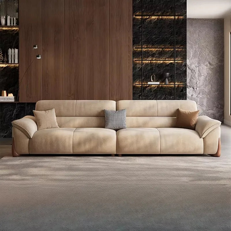 Premium Leather Pouf Ottoman - Modern Footrest & Extra Seating for Living Room, Bedroom, or Nursery - Soft & Durable Home Decor Accent