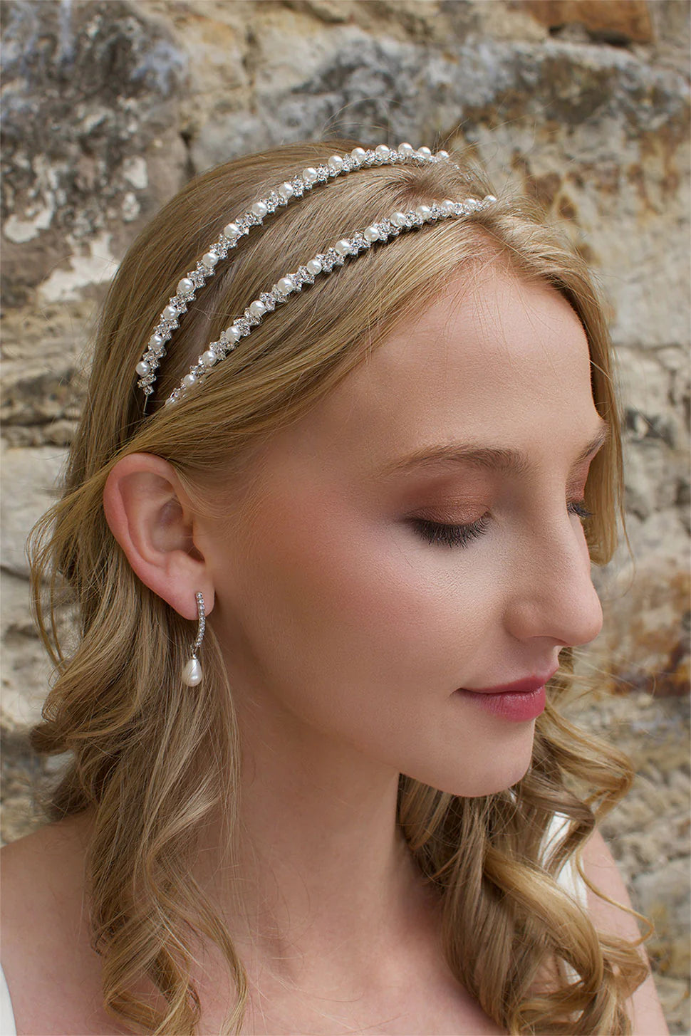 Genevieve Double Row Headband for Women - Fashion Hair Accessories for Workout, Yoga, Sports & Everyday Wear