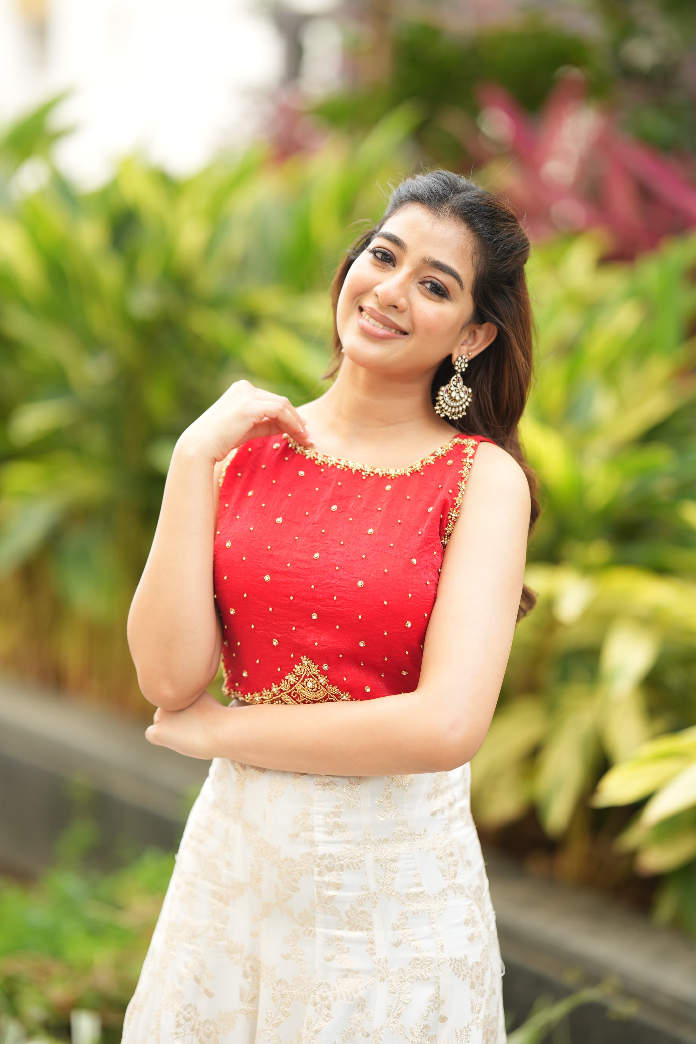 Aruvi Premium Designer Croptop and Skirt Set - Women's Fashion Outfit for Summer, Party & Casual Wear | DD719