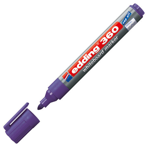 edding 360 Whiteboard Marker - Dry Erase Markers for Whiteboards, Glass & Non-Porous Surfaces - Ideal for Office, Classroom & Home Use