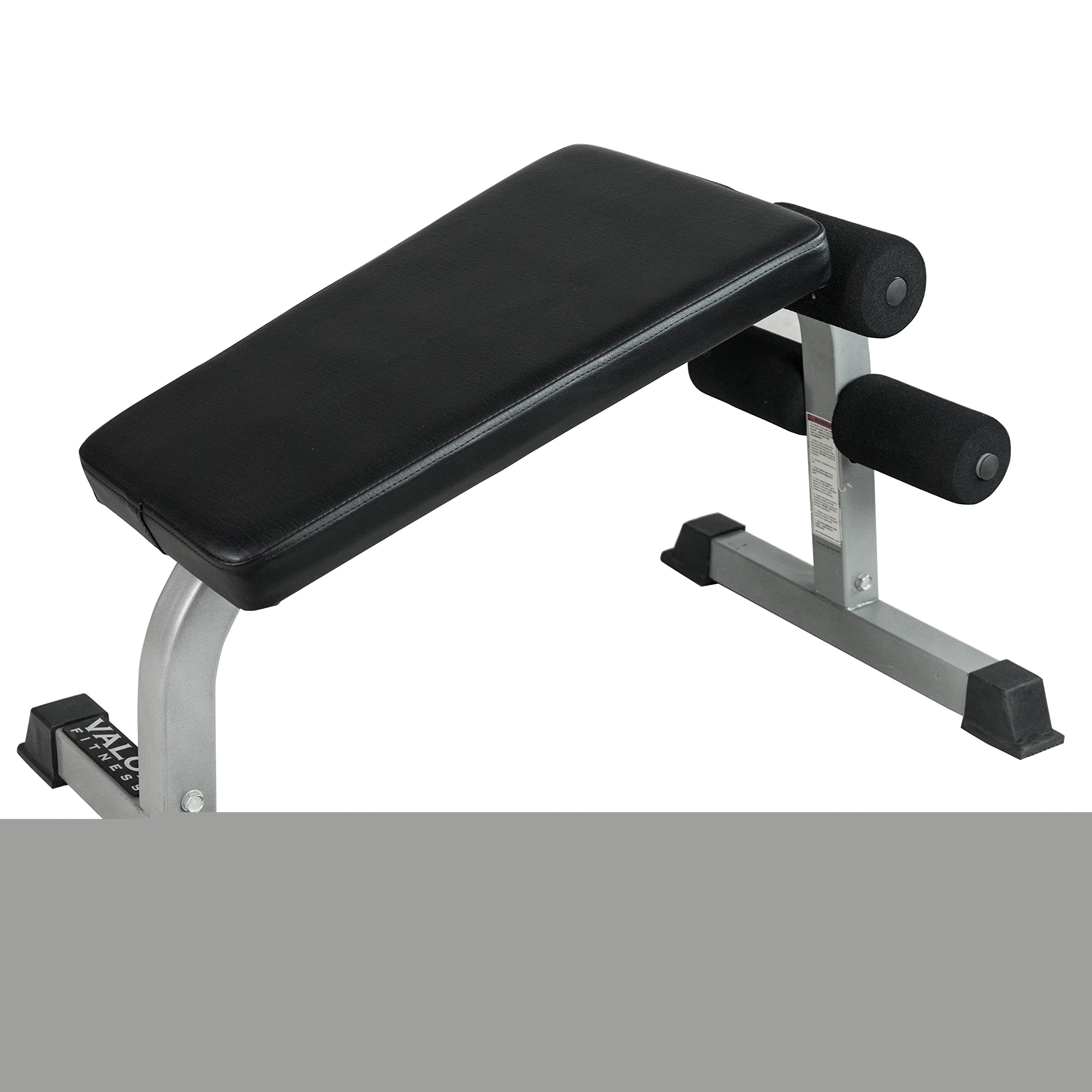 Valor Fitness Decline Sit Up Bench & Abdominal Slant Board - Adjustable Ab Crunch Machine for Core Muscle Training | Home Gym Equipment for Full Body Workout | Perfect for Home Fitness, Cross Training & Strength Exercises