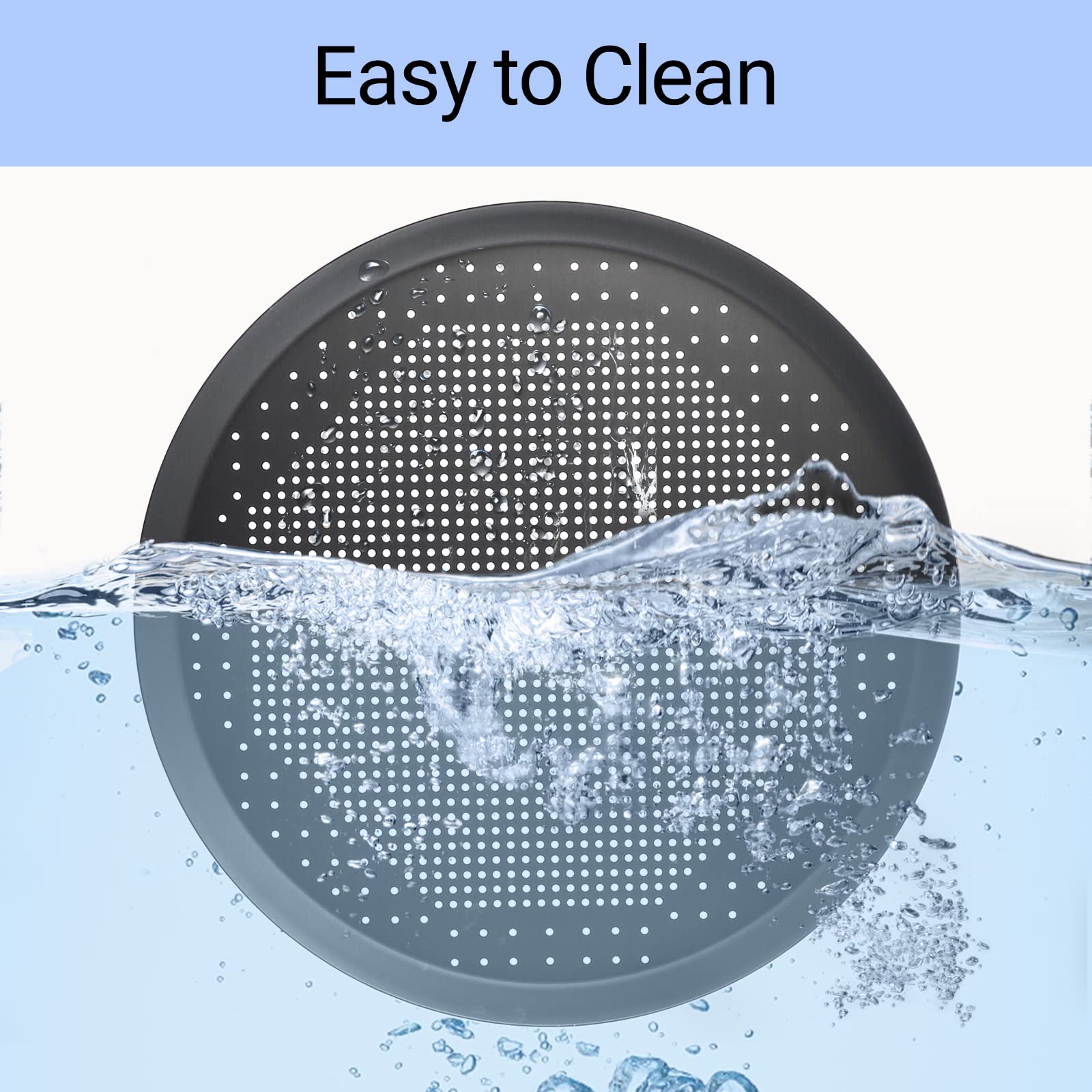 Beasea 14 Inch Perforated Pizza Pan - Heavy Duty Aluminum Alloy Round Pizza Crisper Baking Tray with Holes for Perfect Crust - Ideal for Home, Restaurant & Kitchen Use (Oven, Grill, BBQ)