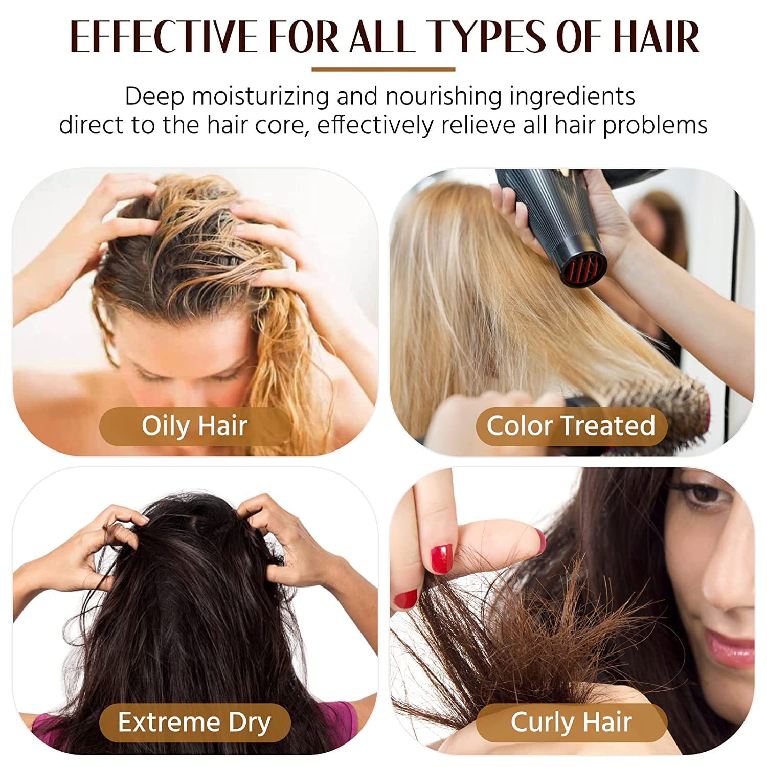 KizaiaCare Hair Remover Detangler - Painless Knot & Matted Hair Solution for Dreadlocks, Extensions & All Hair Types | Repair Damaged Hair | 3-Pack | Perfect for Home, Salon & Travel Use