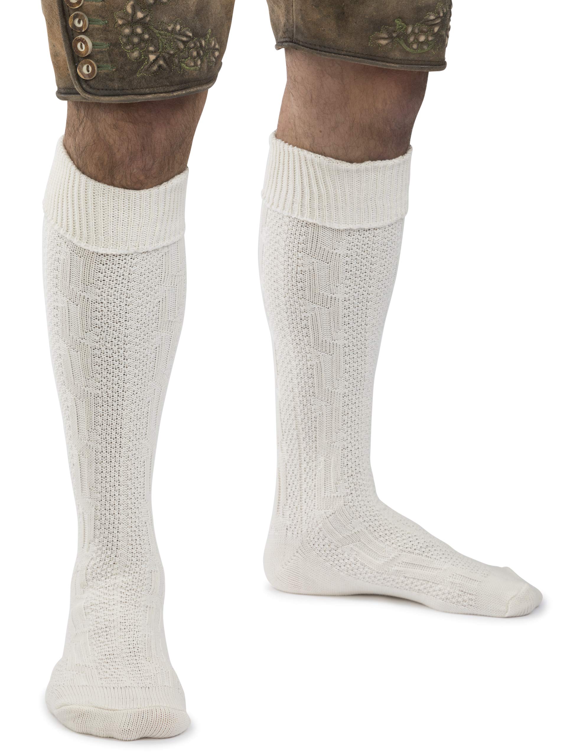 Authentic Embroidered Bavarian Socks for Oktoberfest - Traditional German Lederhosen Socks for Men & Women - Perfect for Oktoberfest, Beer Festivals & Bavarian Costume Parties