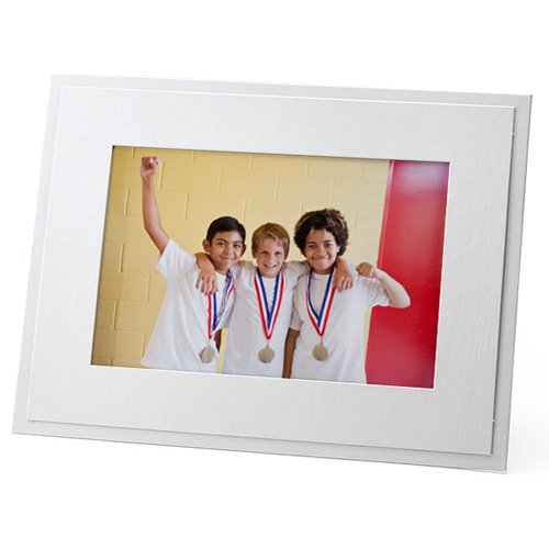 Sturdy White Cardboard Easel Frames for 5x7 Photos (25 Pack) - Perfect for Wedding Table Numbers, Graduation Displays & Artwork Showcase