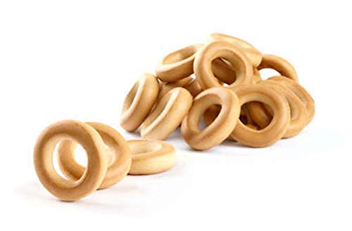 Vanilla Mini Sushki - Russian Tea Bread Rings (Pack of 3) | Crispy Snack for Coffee, Tea Time & Healthy On-the-Go Breakfast