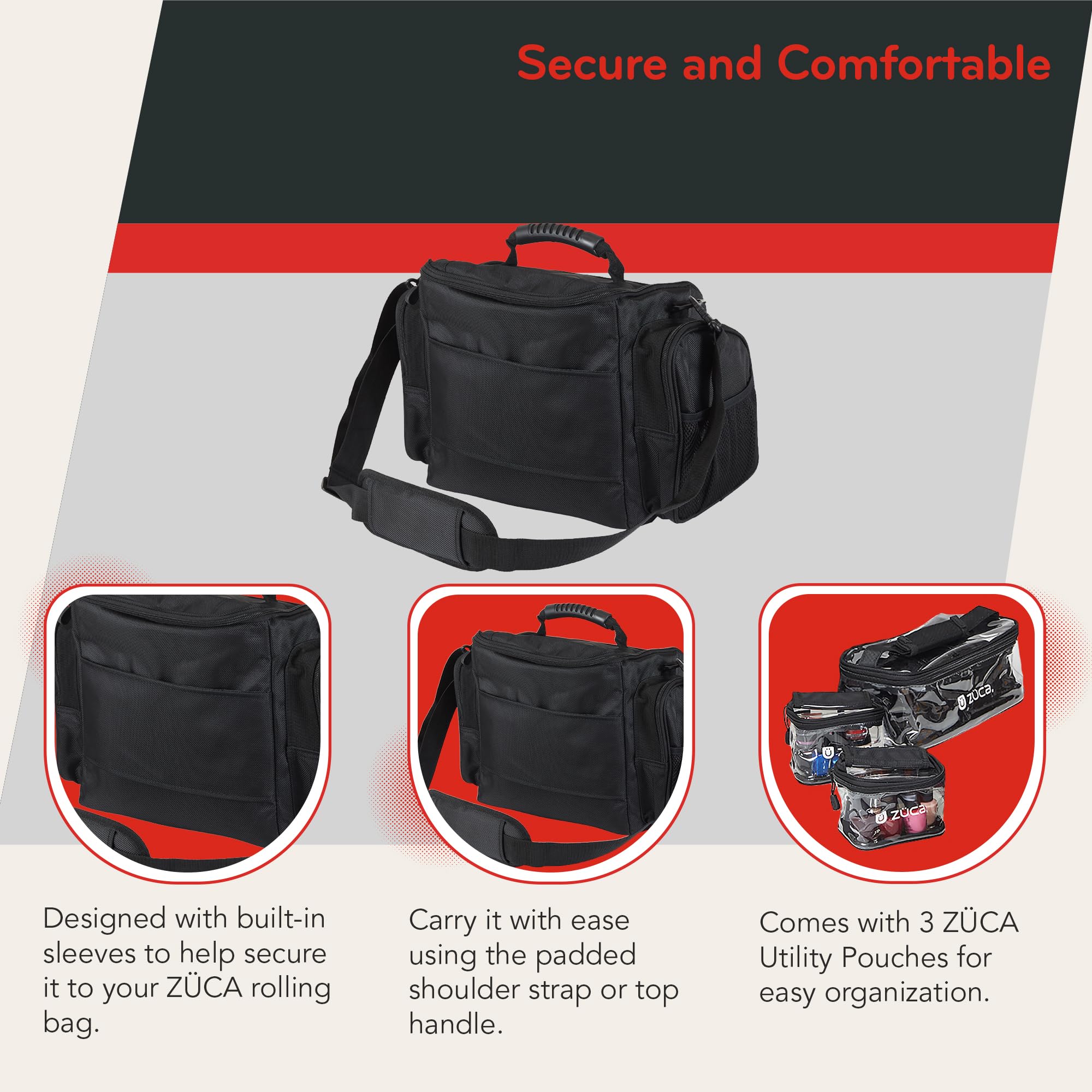 ZUCA Artist Set Bag - Black | Professional Art Supply Storage for Artists & Students | Perfect for Travel, School & Studio Use