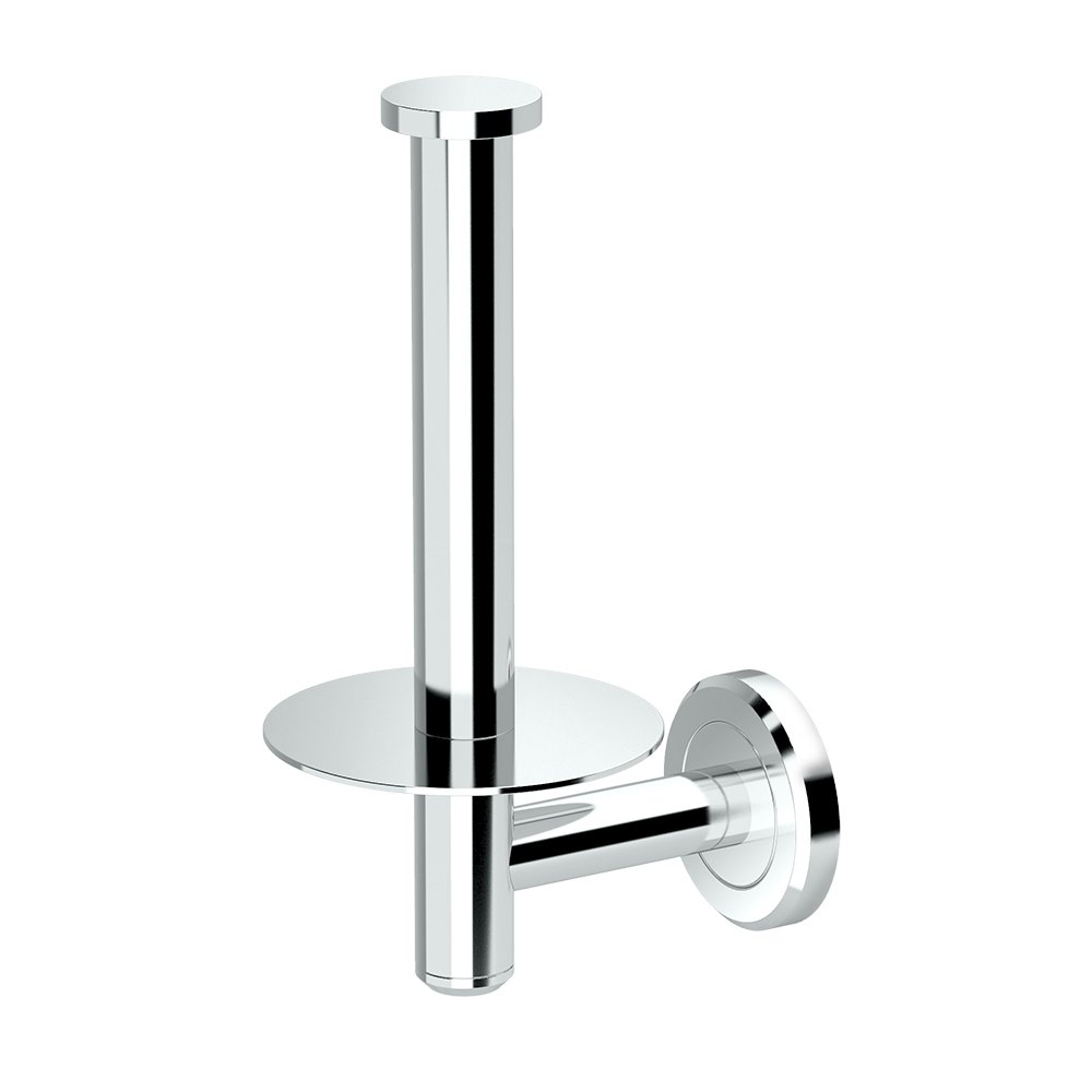 Gatco 4248 Latitude II Chrome Bathroom Storage Toilet Paper Holder - Perfect for Modern Bathrooms, Powder Rooms & Guest Suites
