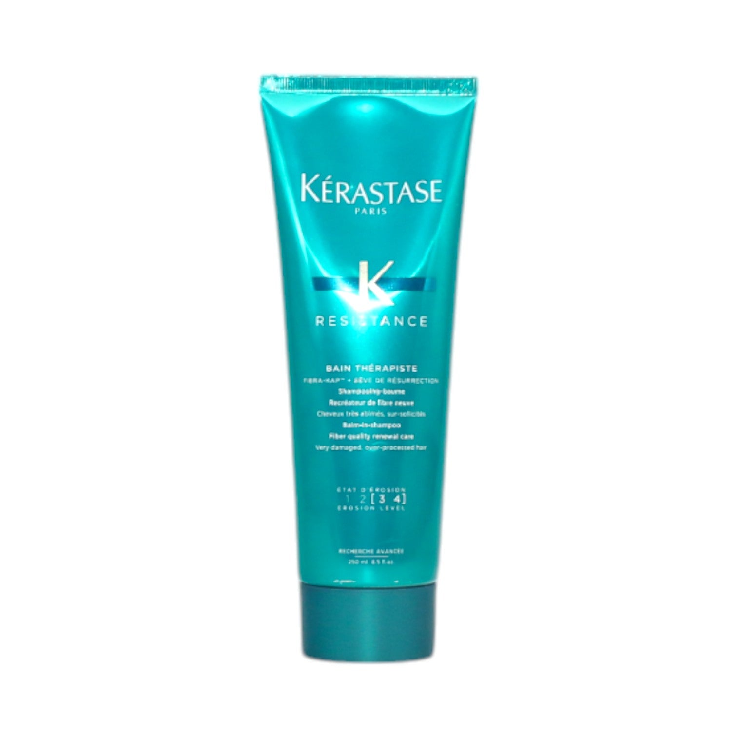 Kerastase Resistance Bain Therapiste Shampoo for Very Damaged Hair - 8.5 oz | Repairing & Strengthening Treatment for Dry, Brittle Hair | Salon-Quality Hair Care for Split Ends & Breakage