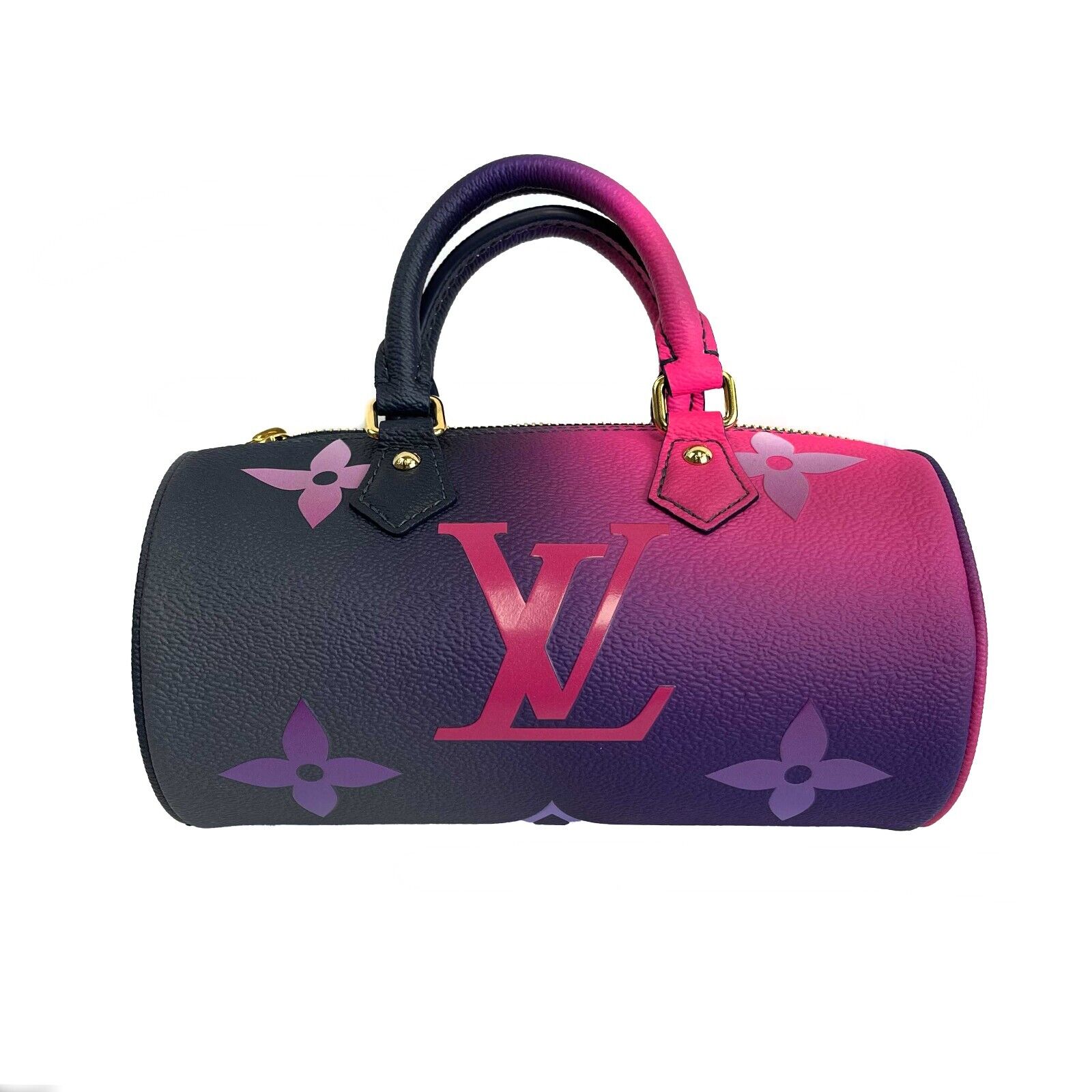Louis Vuitton NEW Midnight Fuchsia Papillon BB Satchel Crossbody Bag with Coin Purse | Luxury Designer Handbag for Women | Perfect for Date Night, Parties & Travel