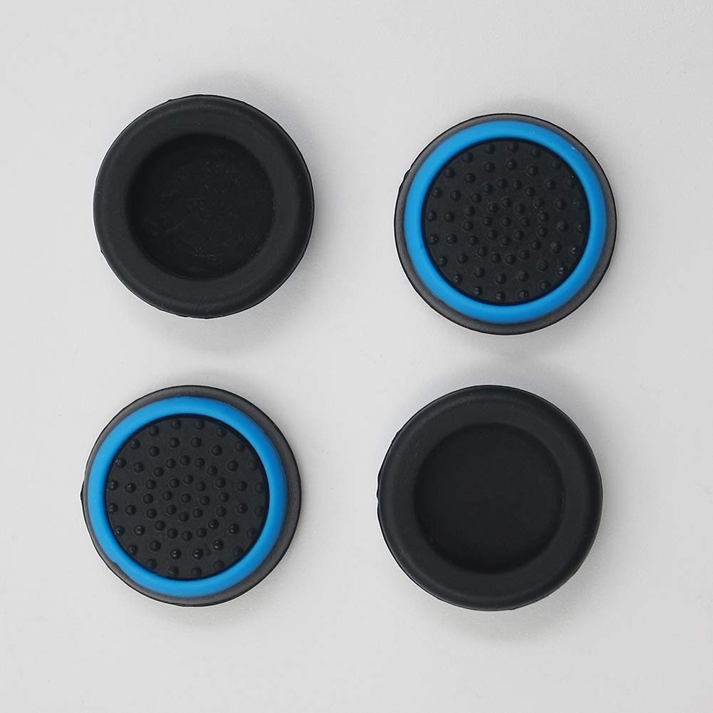 4Pcs Silicone Thumb Grip Stick Caps for PS3 PS4 Xbox One Controllers - Ergonomic Non-Slip Replacement Joystick Covers (Red) - Perfect for Gaming, Long Play Sessions & Enhanced Grip Comfort