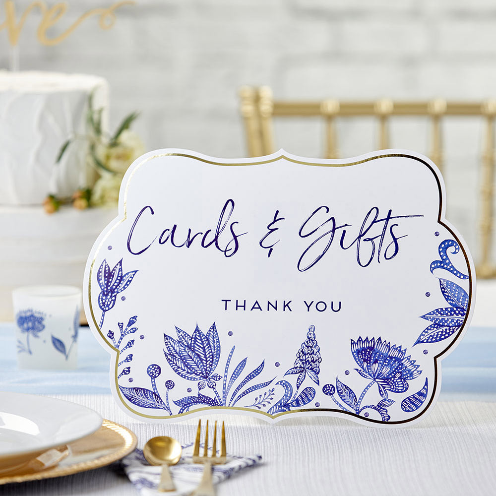 Blue Willow Décor Sign Kit - Set of 8 Rustic Farmhouse Wall Art Signs for Home, Kitchen & Office Decor | Perfect for Country Style Interior Design & Gift Giving