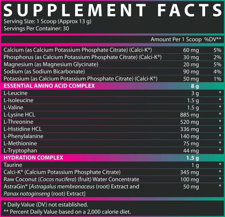 Nutrex EAA+ Hydration - Essential Amino Acid Supplement for Hydration & Recovery | Pre-Workout, Post-Workout & Active Lifestyle Support