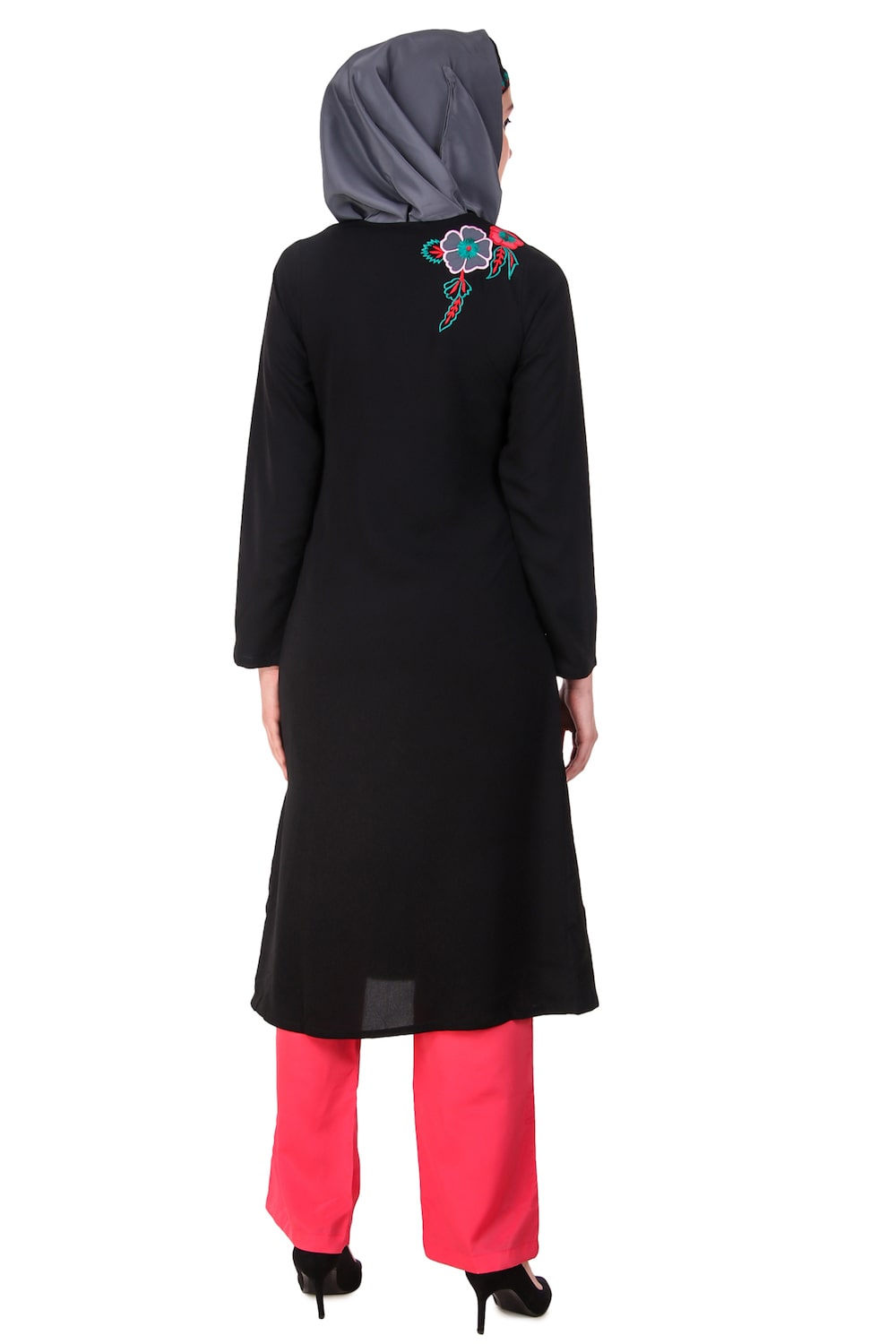 Floral Patchwork A-Line Salwar Kameez - Elegant Indian Traditional Dress for Women - Perfect for Weddings, Festivals & Special Occasions