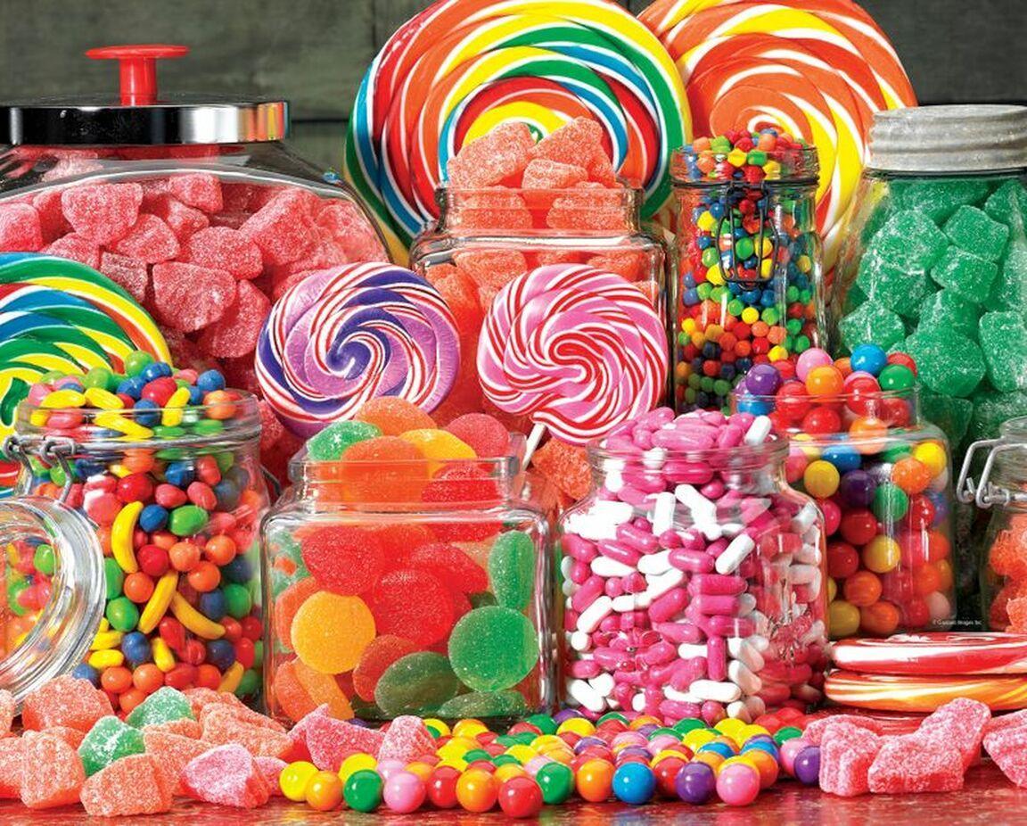 Springbok 1000-Piece Candy Galore Jigsaw Puzzle - Perfect for Family Game Nights & Relaxation