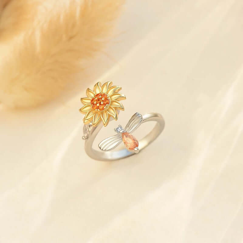 You're My Sunshine Spinning Anxiety Relief Fidget Ring for Stress & Focus - A336 | Perfect for ADHD, Anxiety, and Office Work