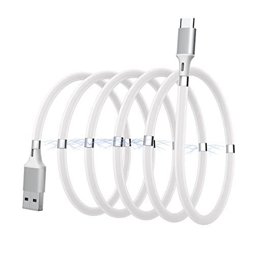 GRBeid USB A to USB C Magnetic Charging Cable - 3.3FT Fast Charging Cord with Flexible Liquid Silicone & Anti-Tangle Design | Perfect for Phones, Tablets & USB-C Devices | Home, Office & Travel Charging Solution