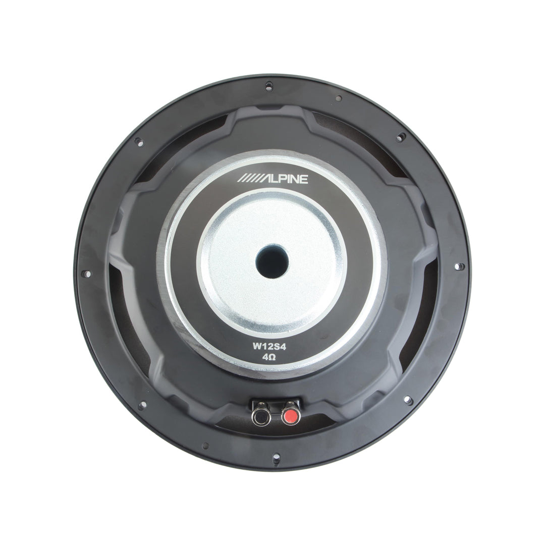 Alpine W12S4 12-Inch Car Subwoofer - 750W RMS, Single 4 Ohm Voice Coil, High-Performance Bass Series for Deep Sound | Perfect for Car Audio Systems, Home Theater & Bass Enthusiasts