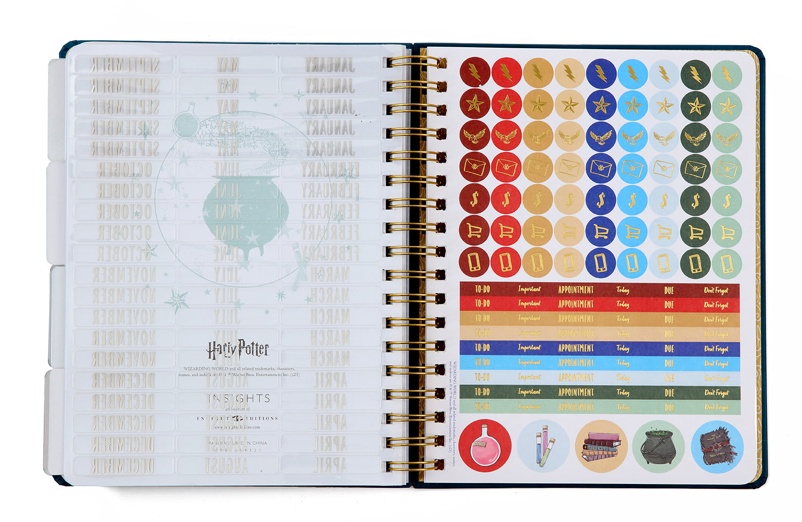 Harry Potter: Spells and Potions 12-Month Undated Planner - Perfect for Wizarding World Fans, Students & Organizing Magical Adventures